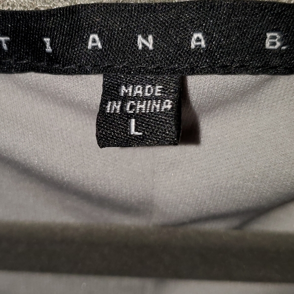 Tiana B. Lace w/lining dress. Above knee. Beige. - Picture 4 of 8